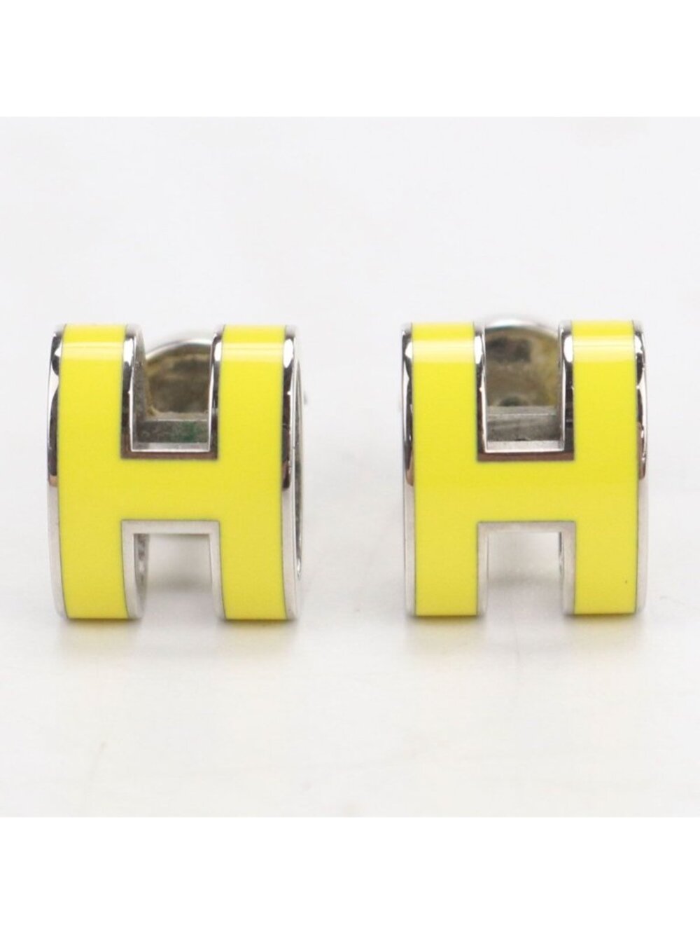 Hermes Mini Pop H Earrings Metal